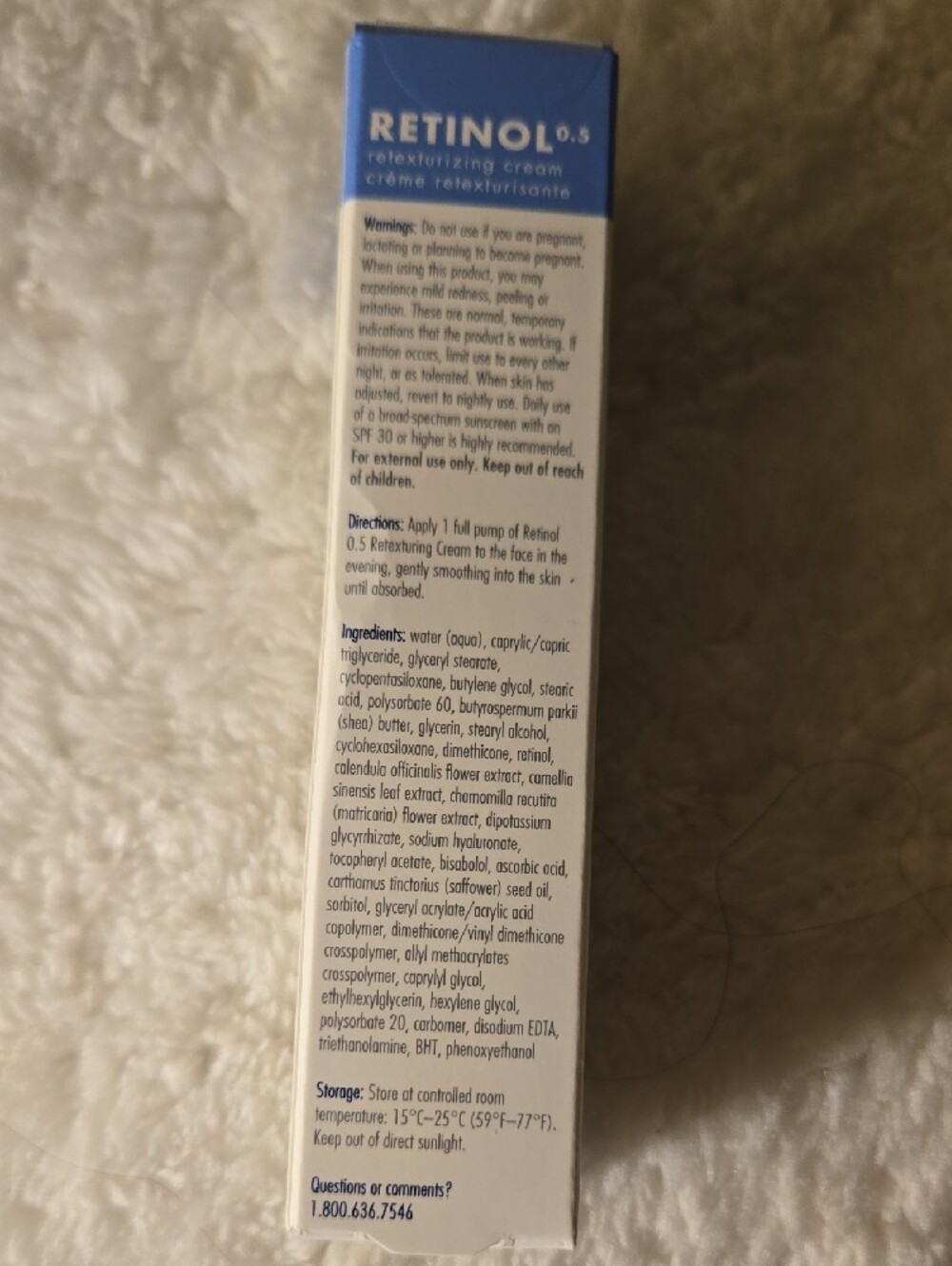 Obagi White and Blue Retinol 0.5 Clinical Cream Box - Picture 2 of 4